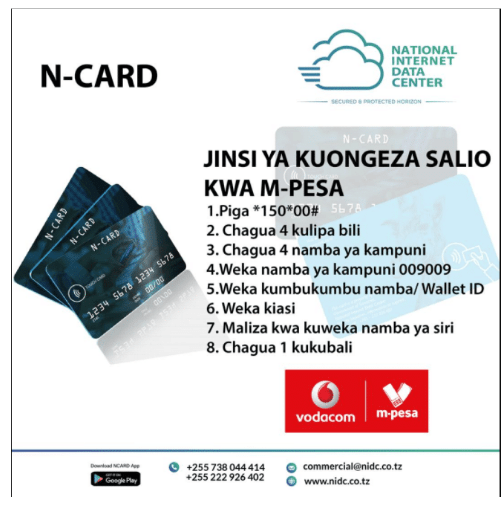 Jinsi ya Kuweka Pesa Kwenye N-Card
