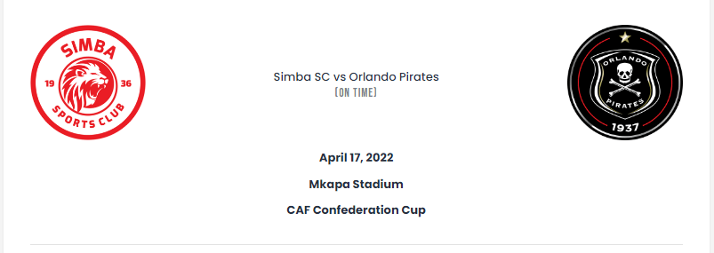 Simba Sc vs Orlando Pirates Live