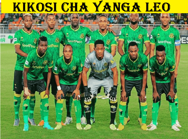 Kikosi Cha Yanga Dhidi ya Mbeya Kwanza