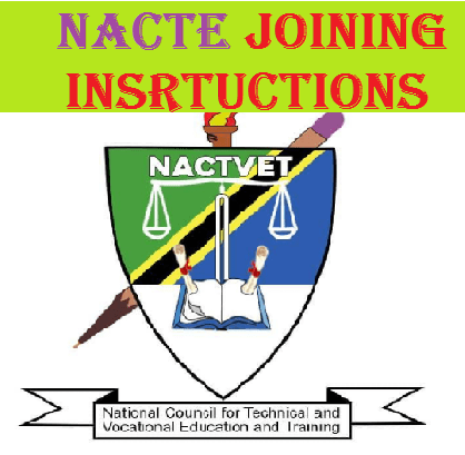 NACTE Joining Instructions