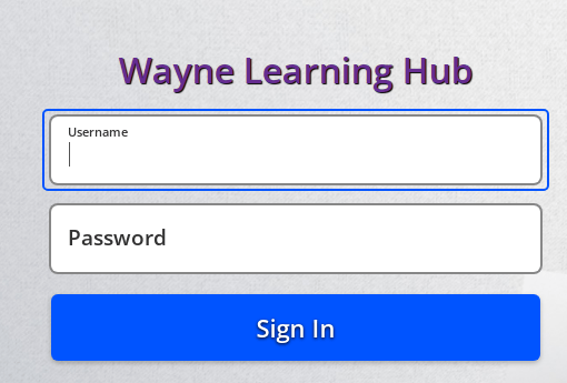 Wayne Learning Hub sign In Now Gospo Promo