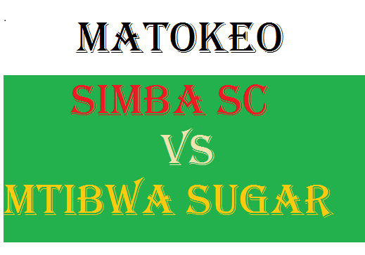 Matokeo Simba Dhidi Ya Mtibwa Sugar