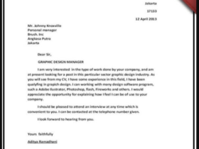 How To Write An Application Letter