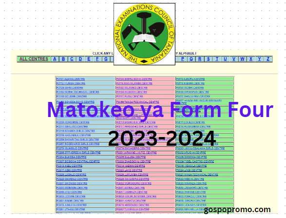 NECTA Matokeo ya Kidato Cha Nne Mkoa wa Dar es salaam 2023-2024